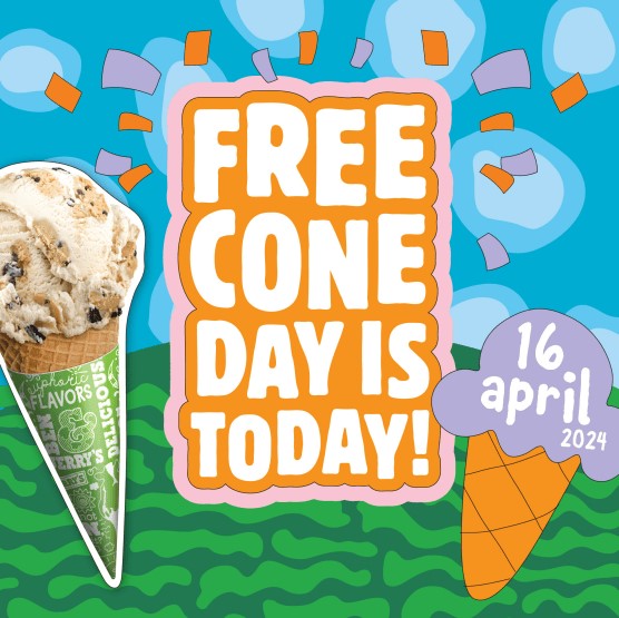 Free cone day at Ben and Jerry’s! icon