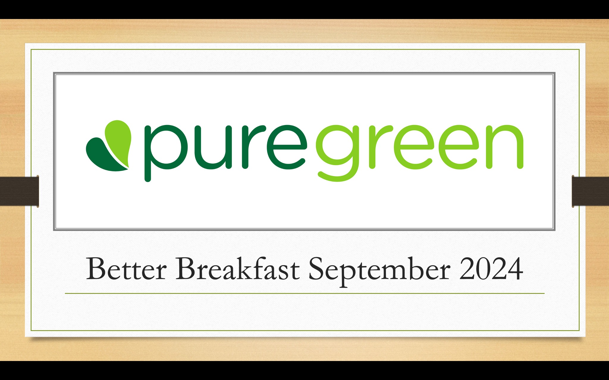 Celebrate National Better Breakfast Month at Pure Green! icon
