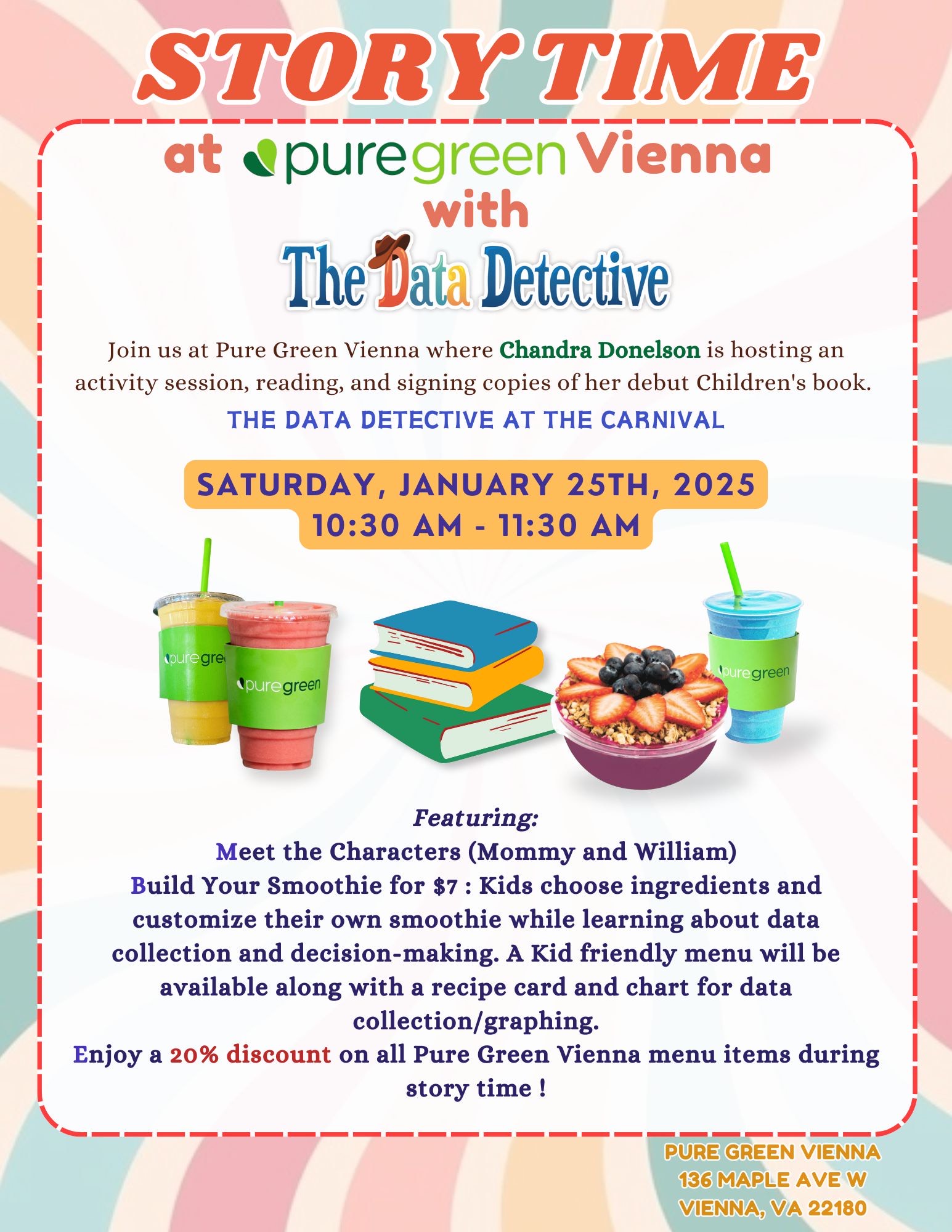 Story Time with The Data Detective at Pure Green Vienna! icon