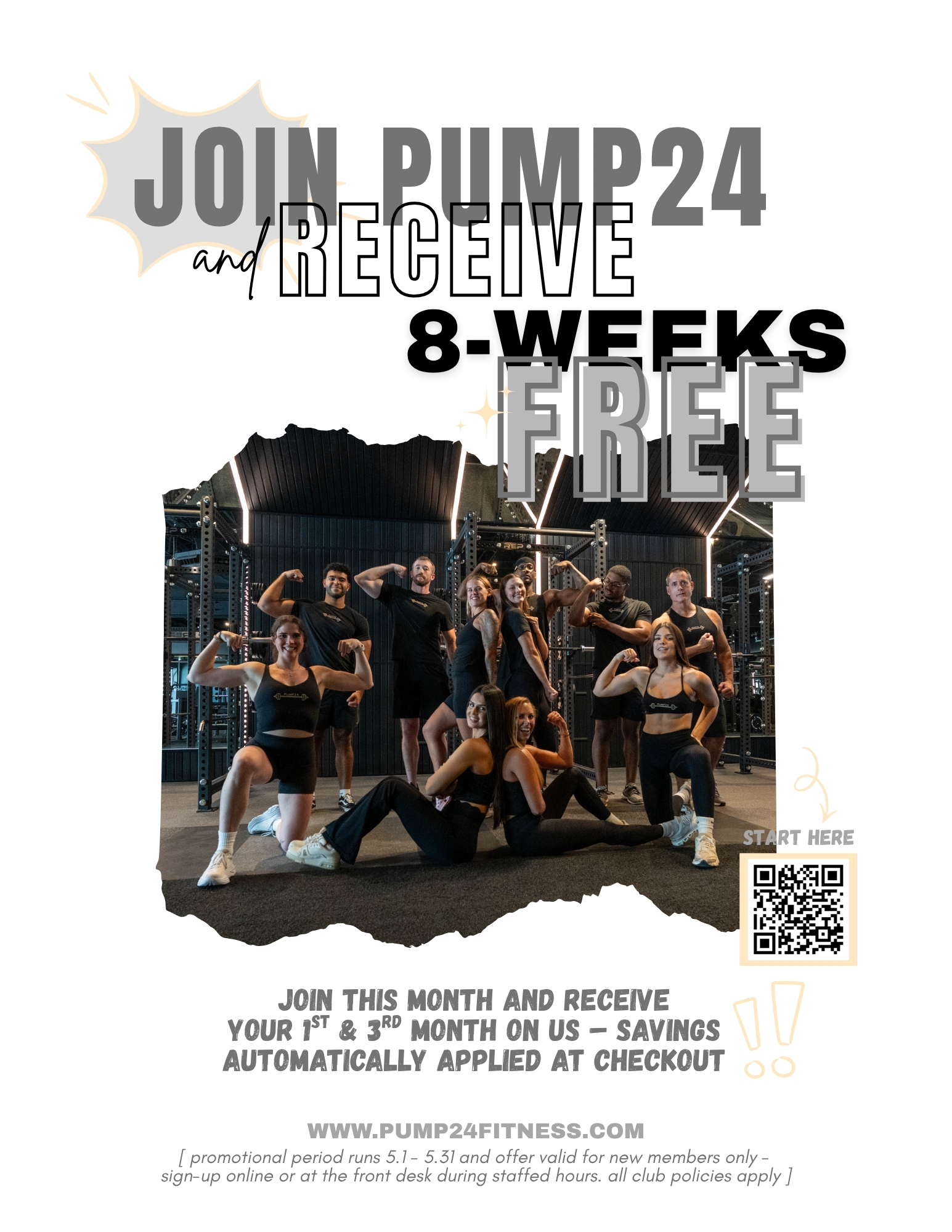 Join Pump24 and Receive 8-Weeks FREE! icon